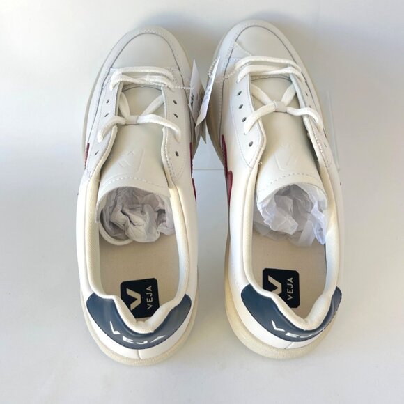 Veja V12 White Marsala Red Nautico Men Size 42 US9 - Picture 3 of 12